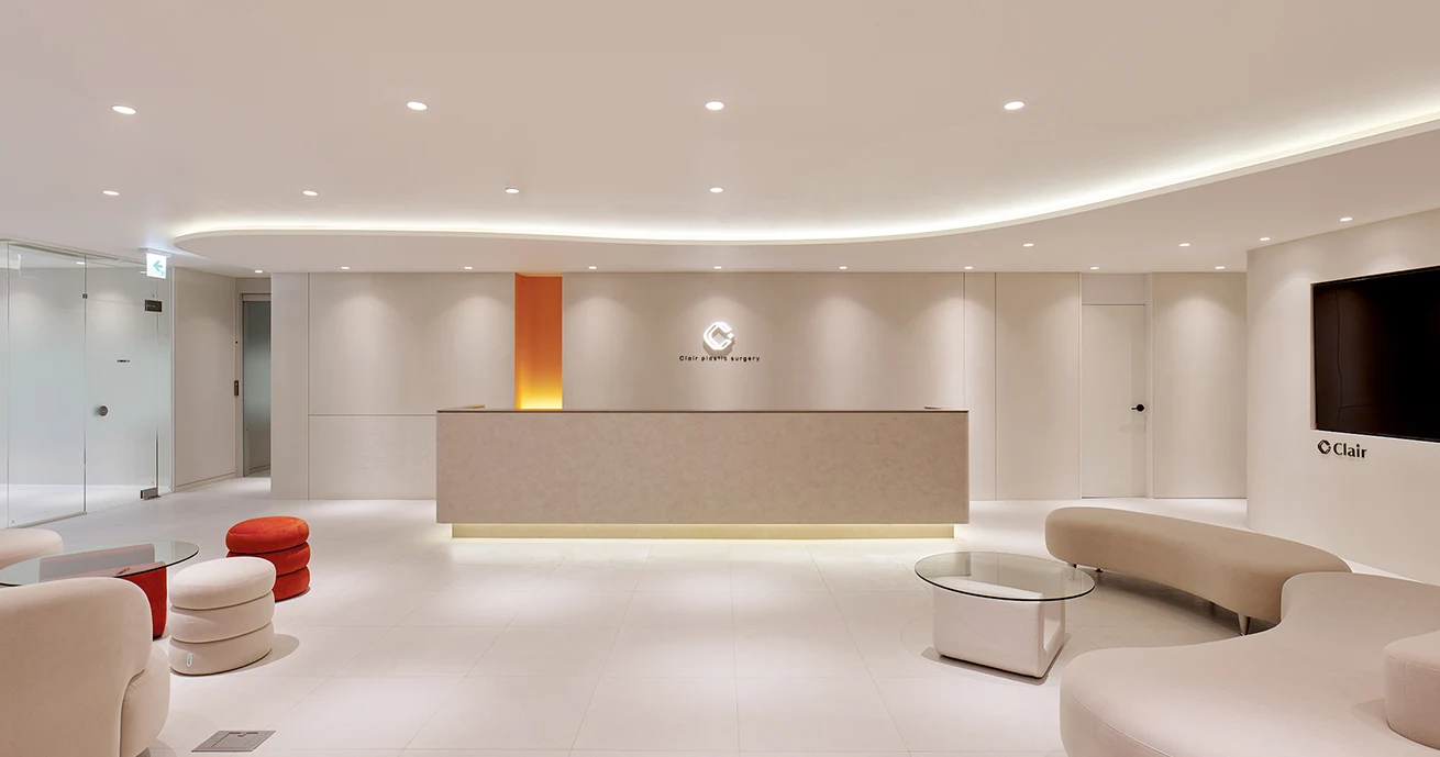 Interior of the Clair clinic in Gangnam · 1