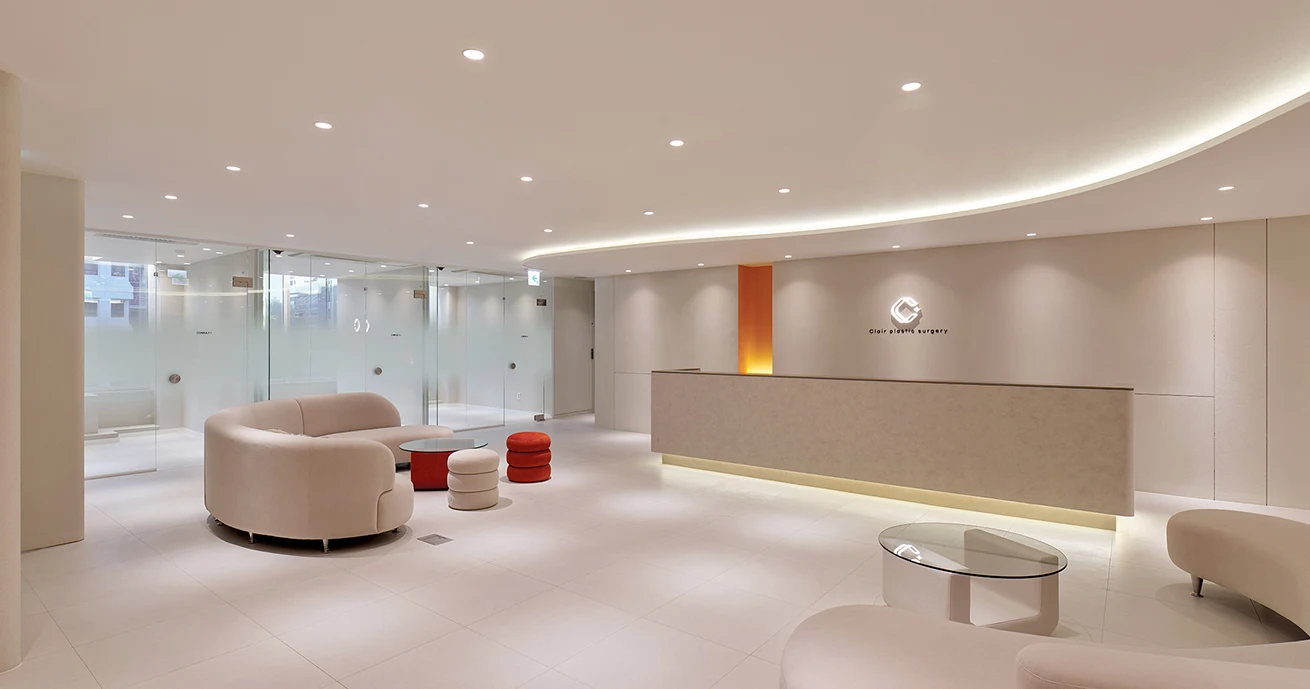 Interior of the Clair clinic in Gangnam