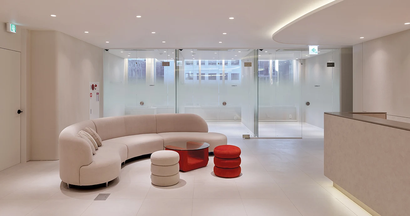 Interior of the Clair clinic in Gangnam