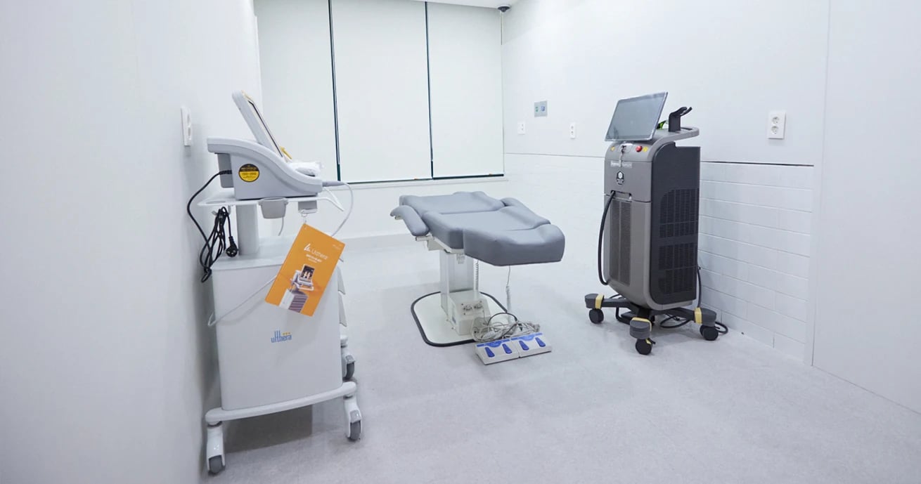 Interior of the Clair clinic in Gangnam