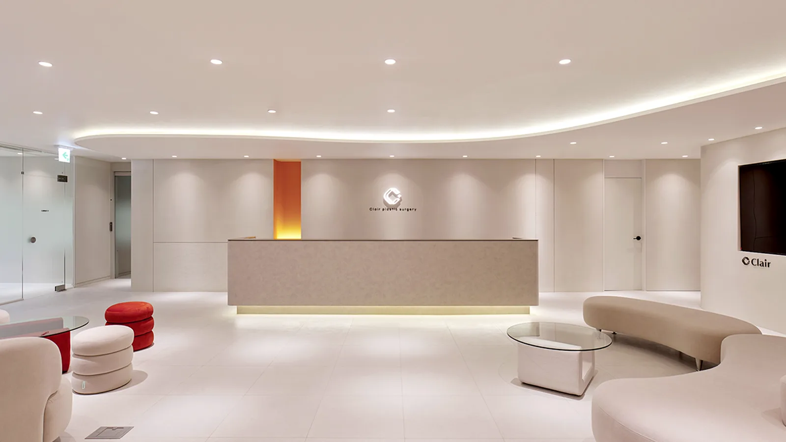 Interior of the Clair clinic in Gangnam